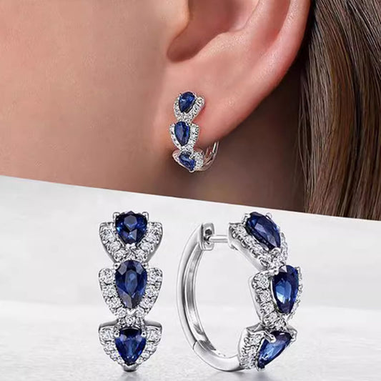 Klein Zirconia Elegant Hoop Earrings