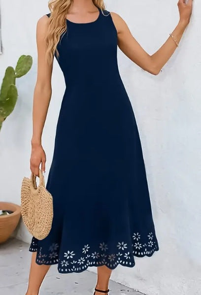 Sleeveless A-Line Midi Dress by Elizabeth Ainsley