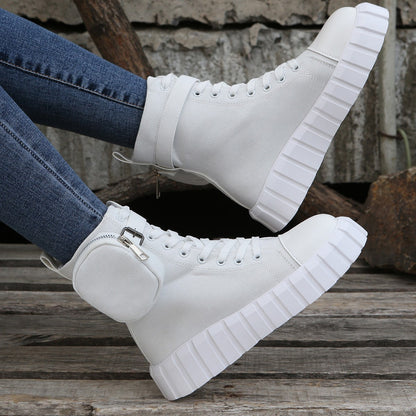 Elizabeth Ainsley High-Top Canvas Shoes - Breathable Comfort