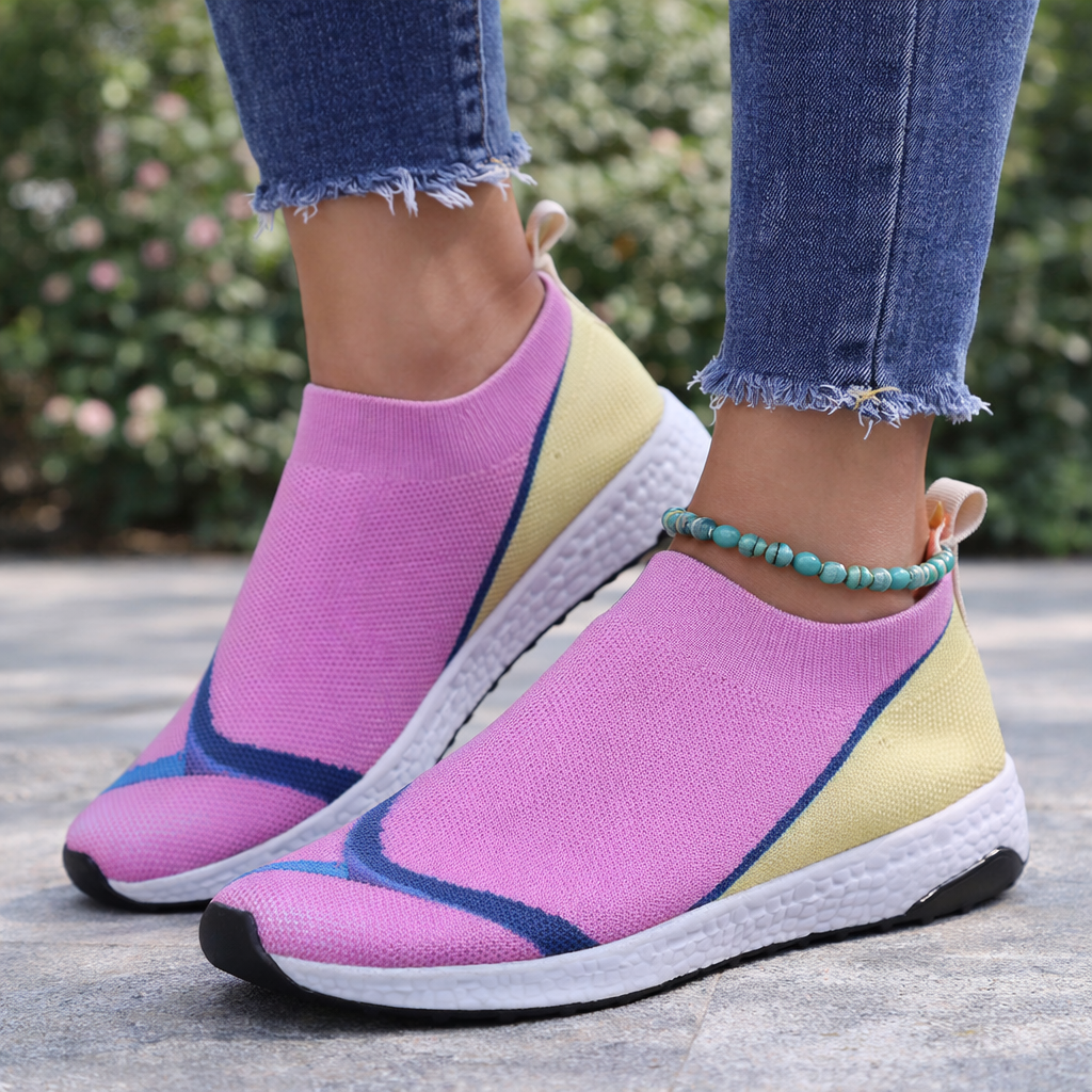 Colorblock Mesh Sneakers by Elizabeth Ainsley