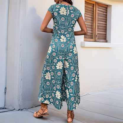Floral Wide Leg Jumpsuit by Elizabeth Ainsley