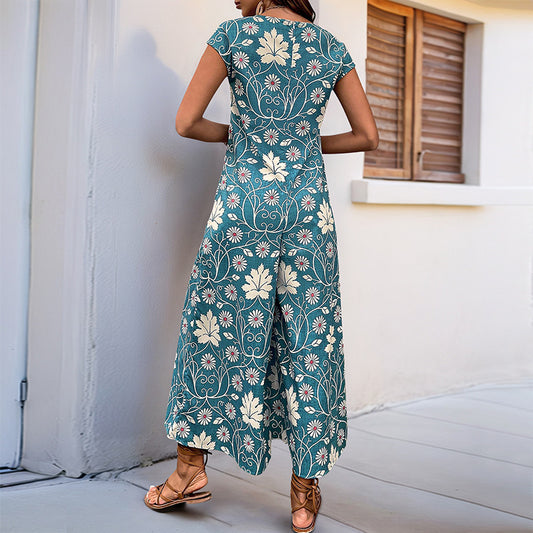 Floral Wide Leg Jumpsuit by Elizabeth Ainsley