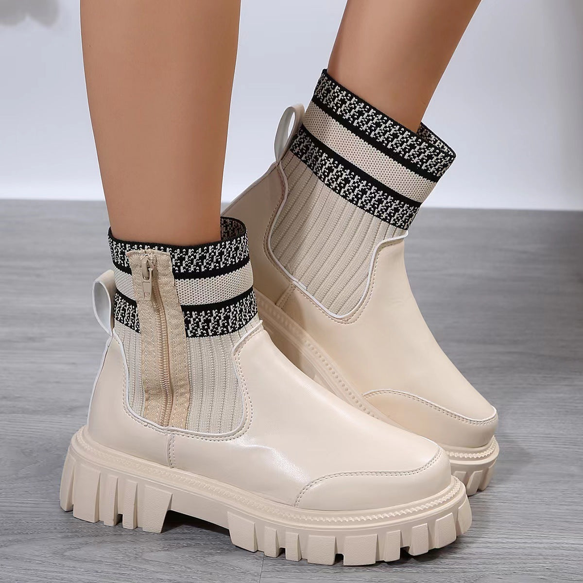 Madelyn | UrbanFlex Orthopedic Chunky Ankle Boots
