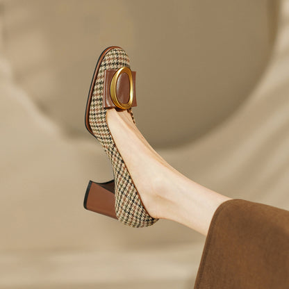 Chic Bow Metal Heels by Elizabeth Ainsley