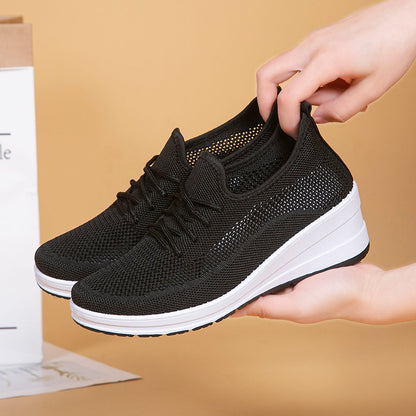 Breathable Mesh Platform Wedges by Elizabeth Ainsley