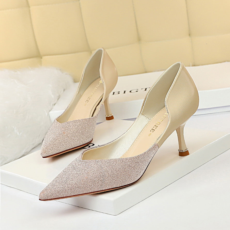 Elegant Color Block Heels by Elizabeth Ainsley
