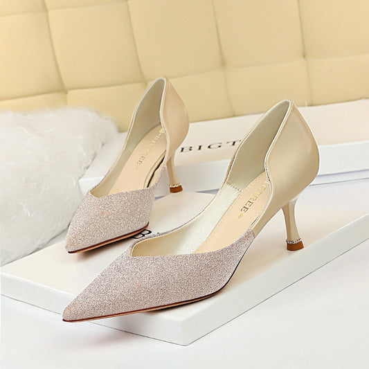 Elegant Color Block Heels by Elizabeth Ainsley