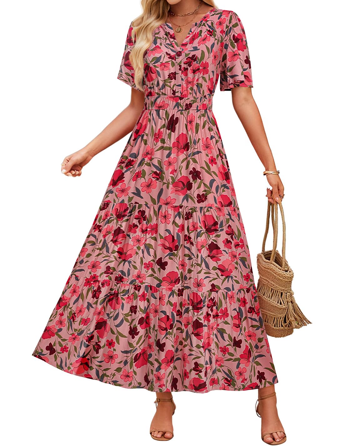 Floral Maxi Dress Elizabeth Ainsley Summer Comfort