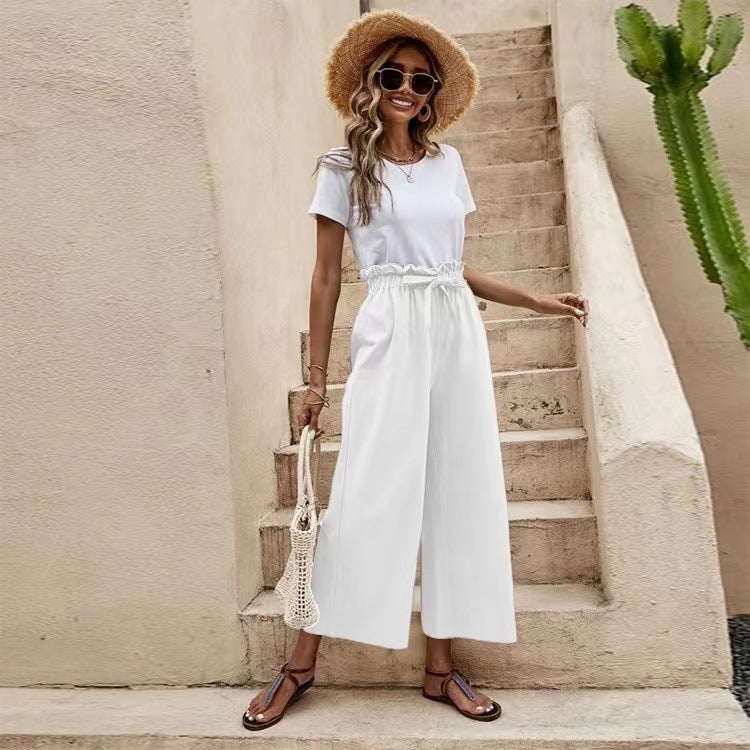 Pinterest-Inspired Elizabeth Ainsley Linen Wide Leg Pants