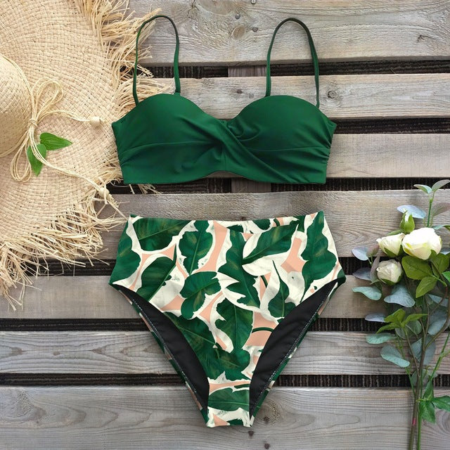 Floral High Waist Bikini by Elizabeth Ainsley