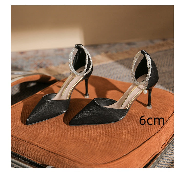 Elegant Elizabeth Ainsley Stiletto Buckle Sandals