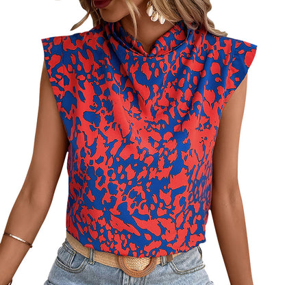 Vibrant Graffiti Print Elizabeth Ainsley Summer Blouse