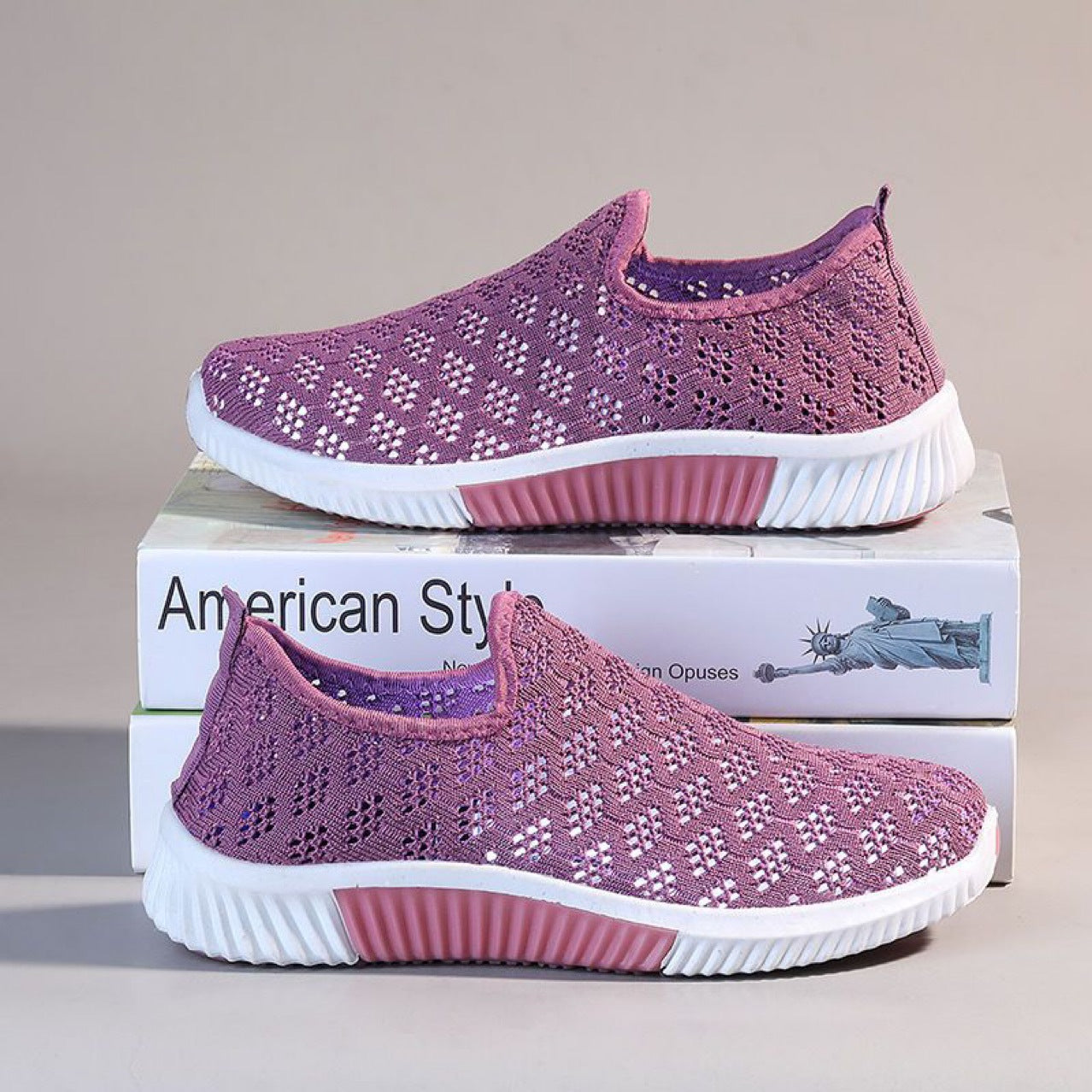 Breathable Mesh Elizabeth Ainsley Everyday Slip-On Shoes