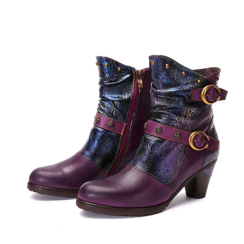 Elizabeth Ainsley Retro Boots - Artisanal Comfort Design