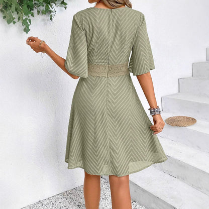 Lace Bell Sleeve Dress Elizabeth Ainsley Summer Style