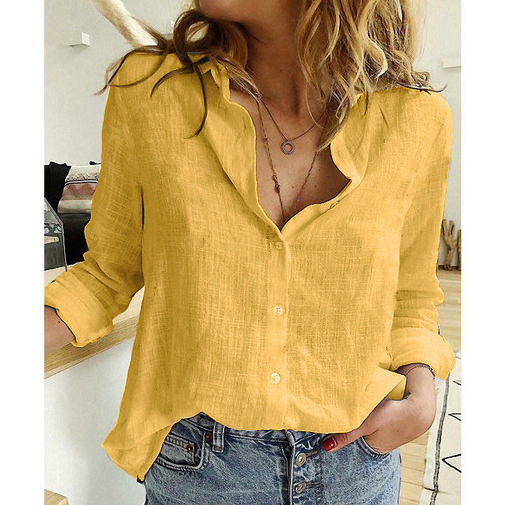 Relaxed Fit Elizabeth Ainsley Lapel Cardigan Blouse