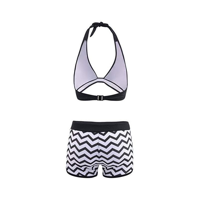 Chic Zigzag Elizabeth Ainsley Bikini Set with Shorts