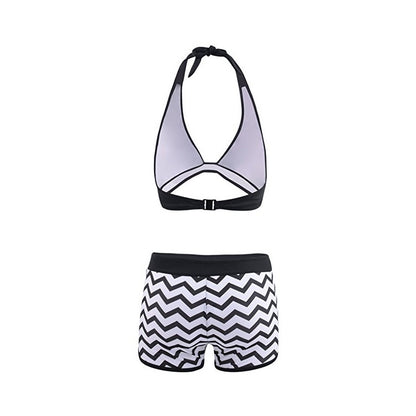 Chic Zigzag Elizabeth Ainsley Bikini Set with Shorts