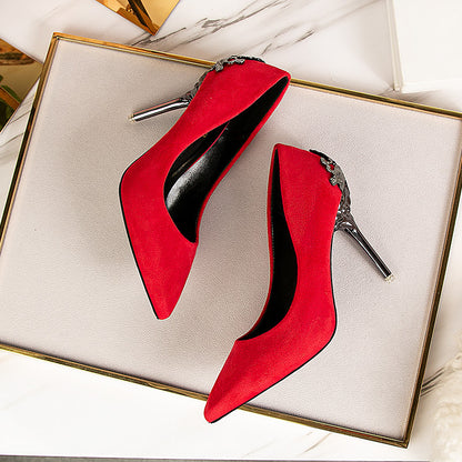Elegant Suede High Heels by Elizabeth Ainsley