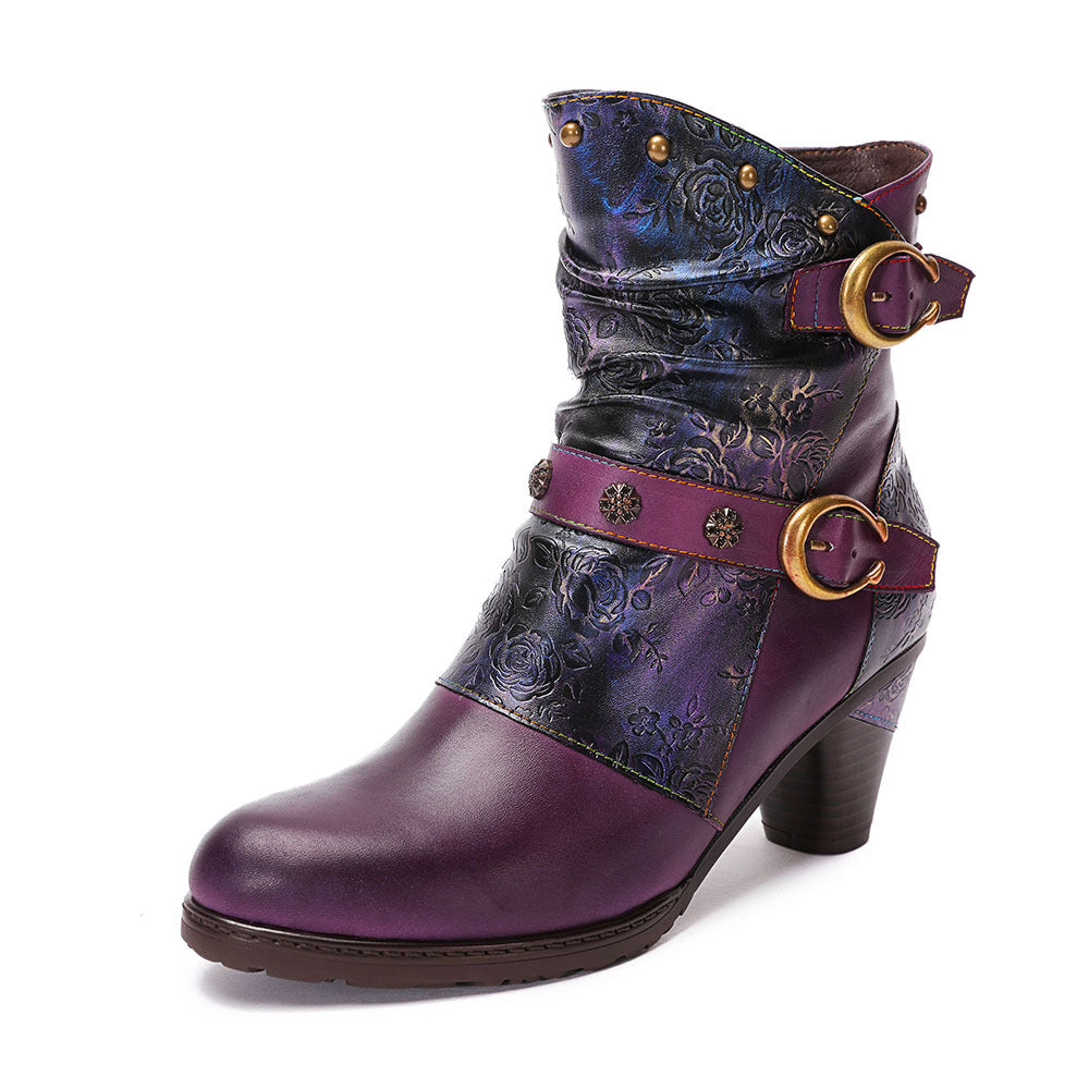 Elizabeth Ainsley Retro Boots - Artisanal Comfort Design