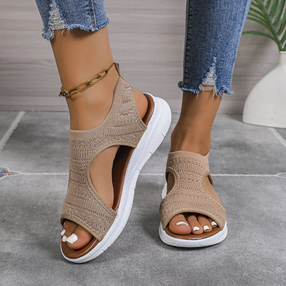 Breathable Flyknit Sandals by Elizabeth Ainsley