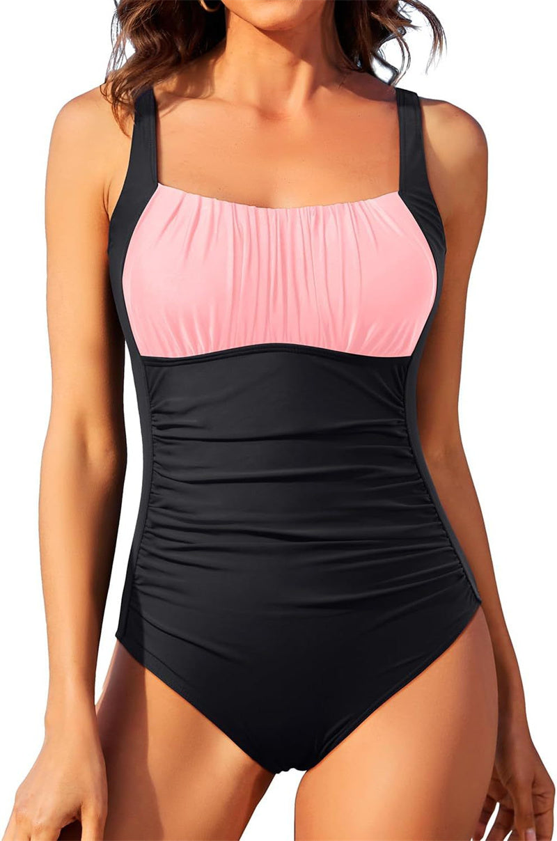 Chic Square Neck One-Piece by Elizabeth Ainsley