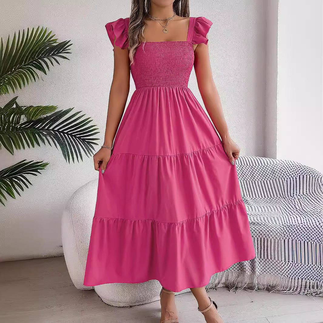 Elegant Elizabeth Ainsley Sleeveless Midi Summer Dress