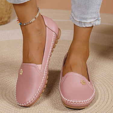 Elizabeth Ainsley Plus Size Loafers - Soft Flat Design