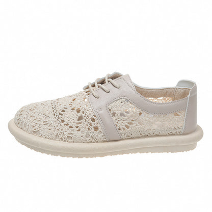 Breathable Crochet Elizabeth Ainsley Casual Flat Shoes
