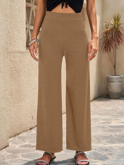 Stretch Wide-Leg Pants by Elizabeth Ainsley