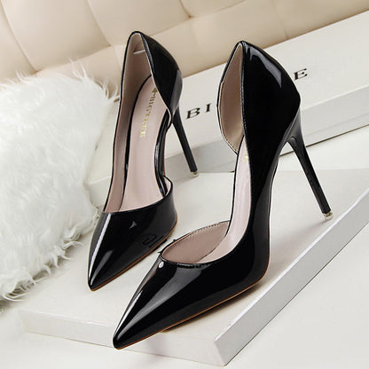 Elegant Elizabeth Ainsley Patent Stiletto High Heels