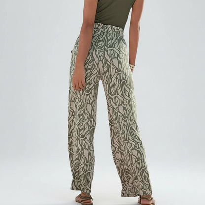 Floral Wide-Leg Pants by Elizabeth Ainsley