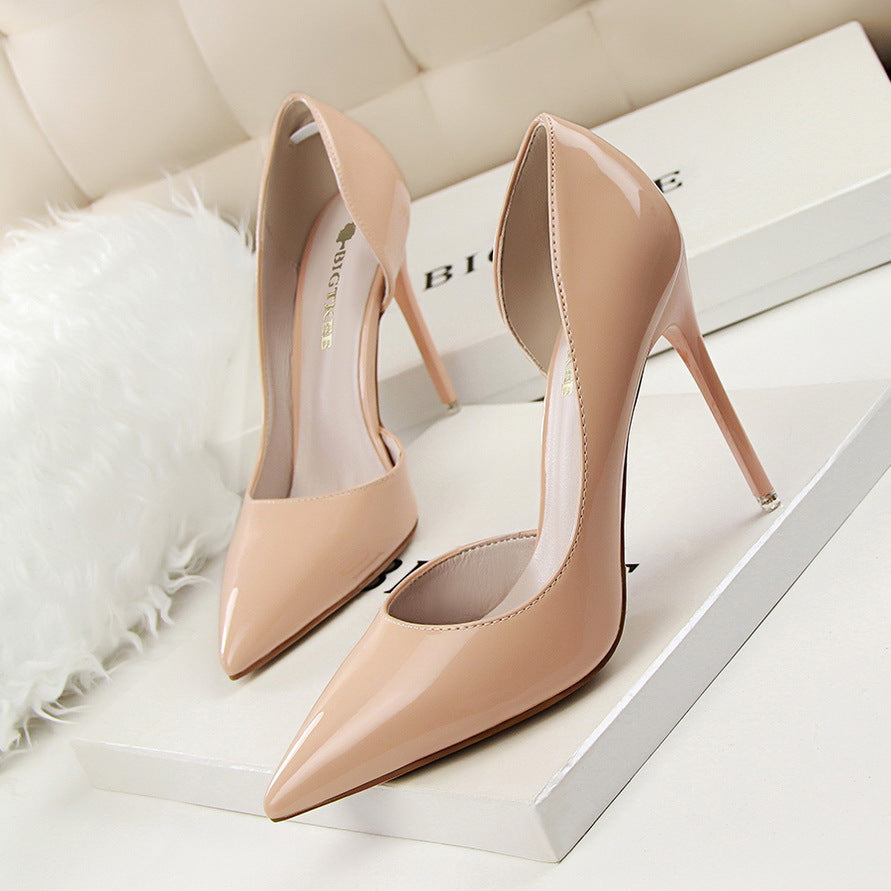 Elegant Elizabeth Ainsley Patent Stiletto High Heels