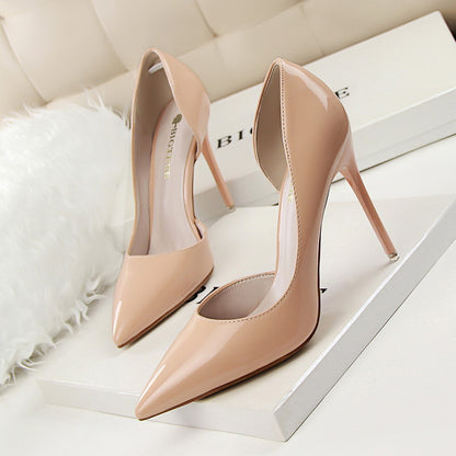 Elegant Elizabeth Ainsley Patent Stiletto High Heels