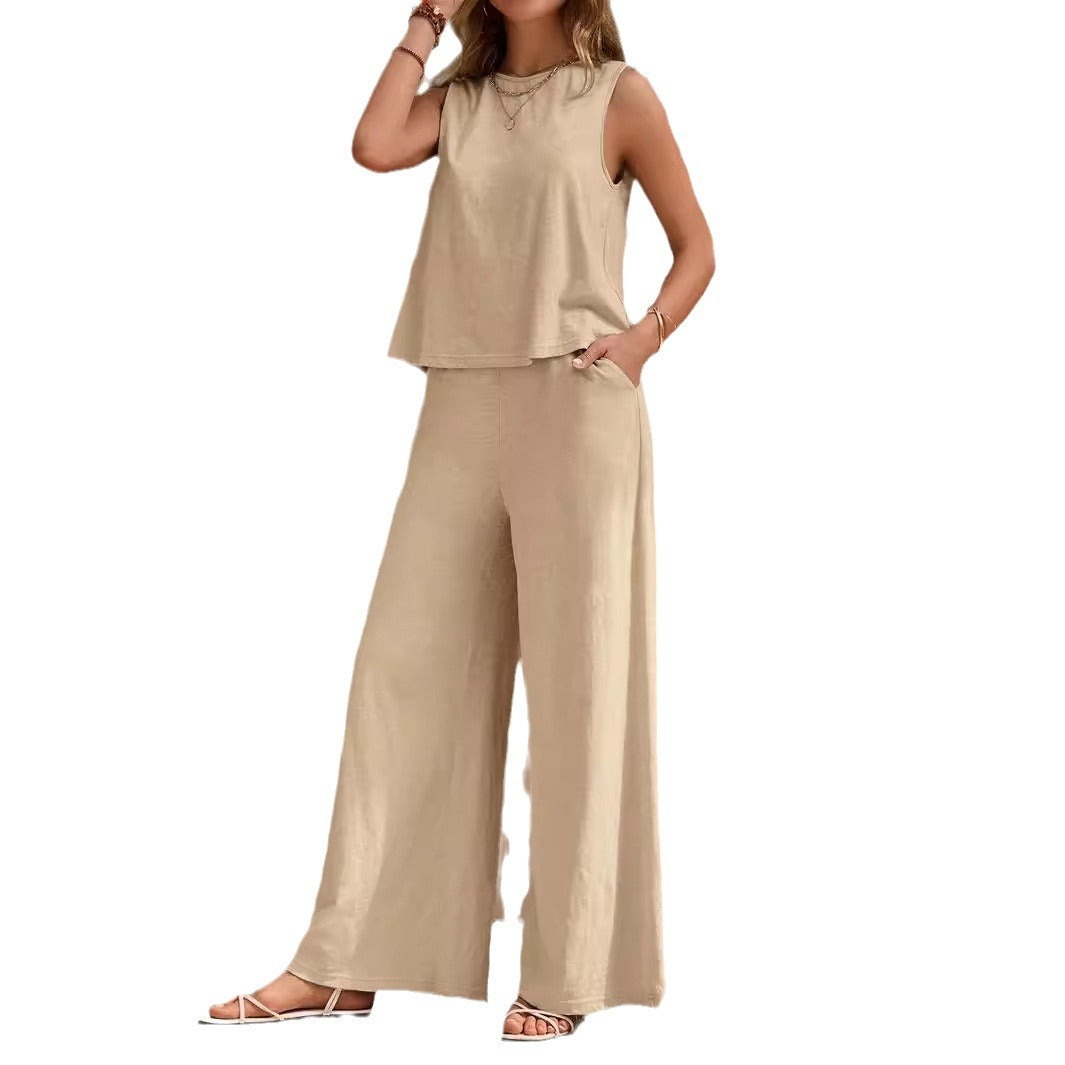 Elegant Loose Cotton Set by Elizabeth Ainsley