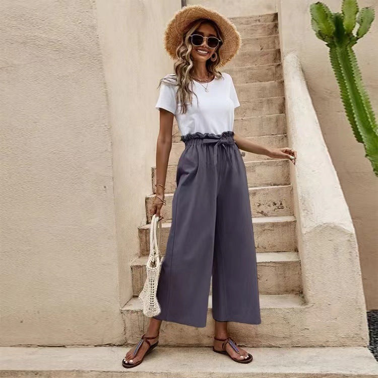 Pinterest-Inspired Elizabeth Ainsley Linen Wide Leg Pants