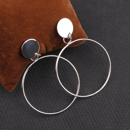 Round Statement Hoop Earrings