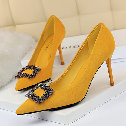 Elegant Rhinestone Stiletto Heels by Elizabeth Ainsley