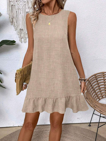 Ruffle Sleeveless Summer Dress by Elizabeth Ainsley