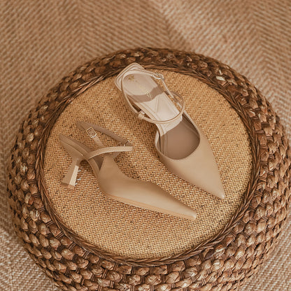 Elegant Elizabeth Ainsley Pointed Toe High Heel Sandals