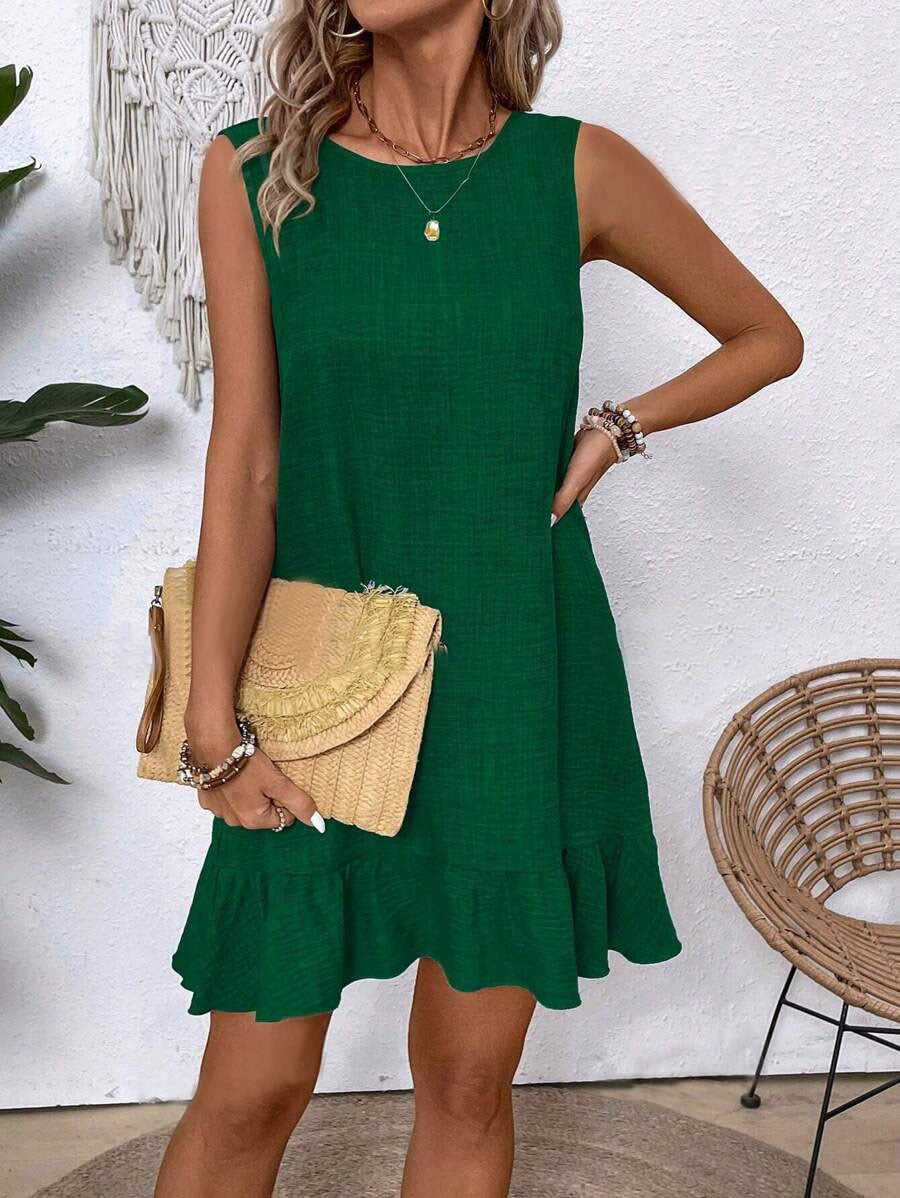 Ruffle Sleeveless Summer Dress by Elizabeth Ainsley