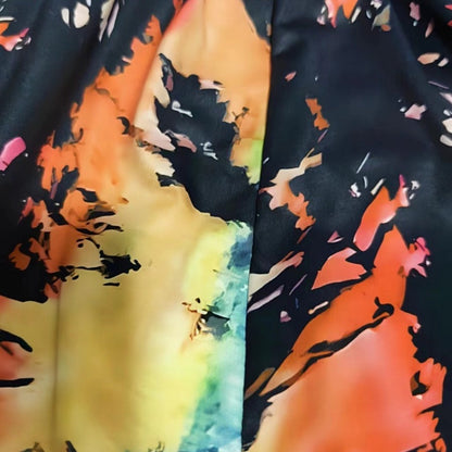 Vibrant Tie Dye V-Neck Dress Elizabeth Ainsley