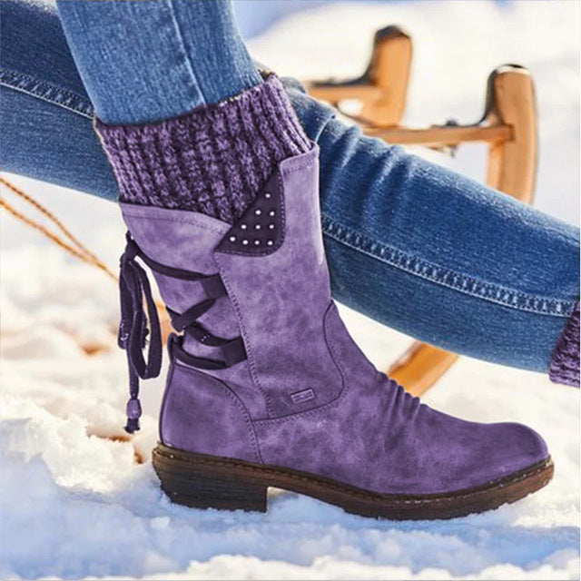 Mavis | Cozy Suede Cuff Orthopedic Winter Boots