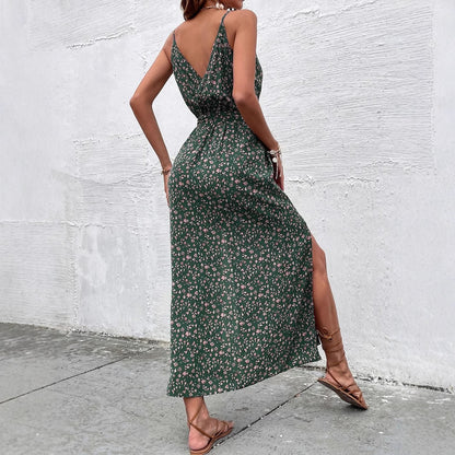 Bohemian Floral Elizabeth Ainsley Summer Strap Dress