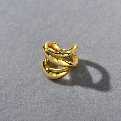 French Line Minimalist Multi-Layer Ear Cuff