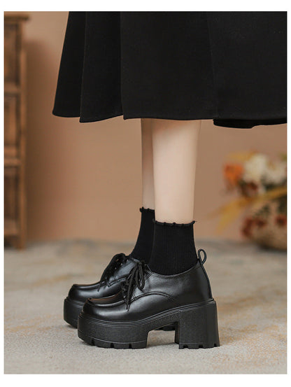 Elizabeth Ainsley Loafers - Chunky Sole, Thick Heel