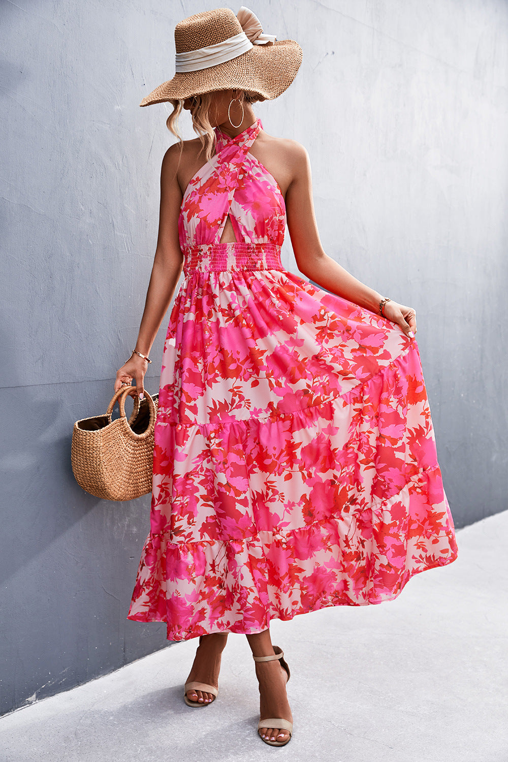 Chic Halter Backless Dress by Elizabeth Ainsley
