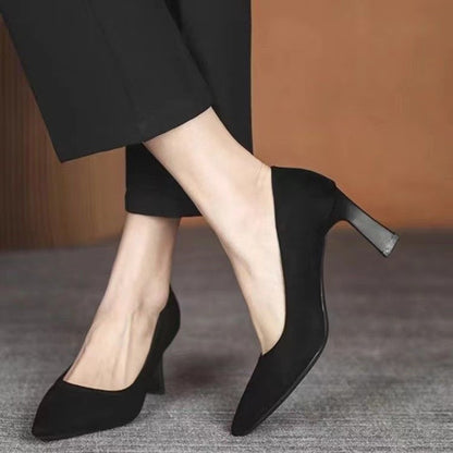Elegant Black Stiletto Heels by Elizabeth Ainsley