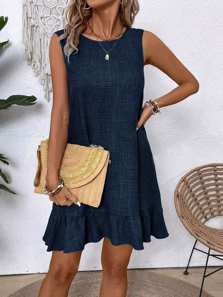 Ruffle Sleeveless Summer Dress by Elizabeth Ainsley