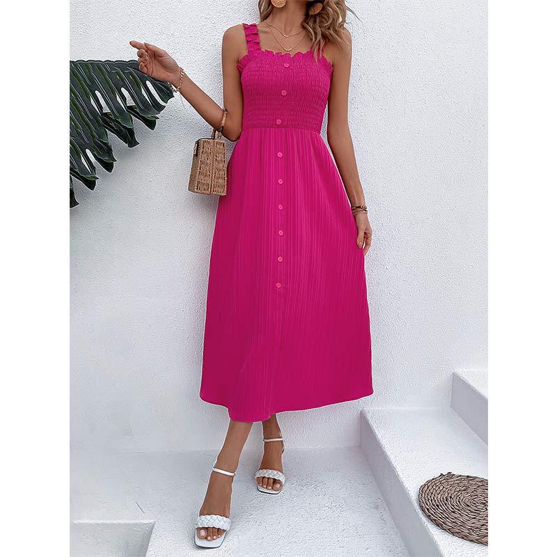 Chic Rose High Waist Dress by Elizabeth Ainsley